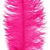 Overig Baret Struisvogelveer Pink 60-70cm