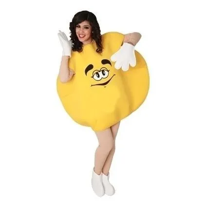 Thing M&M Pak Geel Volwassen Kostuum - Image 2