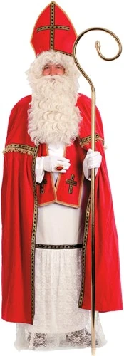 Overig Fluwelen Sinterklaas Kostuum (4-delig)