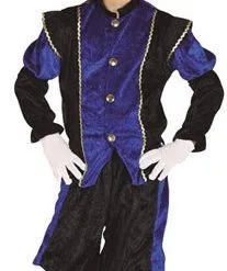 Overig Kinder Pietenpakje (Blauw/Zwart)