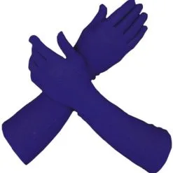 Overig Piet Handschoenen Lang Blauw (42cm)