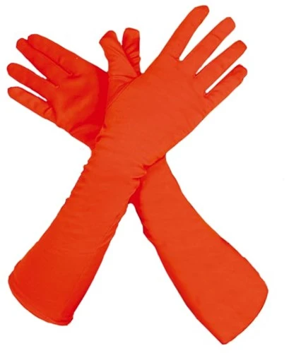 Overig Piet Handschoenen Lang Oranje (45cm)