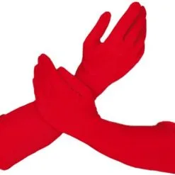 Overig Piet Handschoenen Lang Rood (45cm)