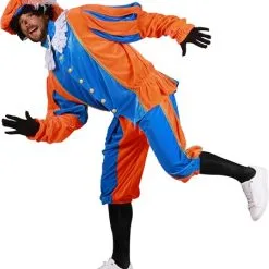 Overig Pietenpak Carlos Fluweel Polyester Blauw/Oranje