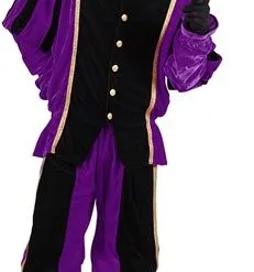 Overig Pietenpak Carlos Fluweel Polyester Paars/Zwart