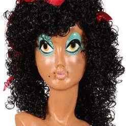 Overig Pietenpruik Dames Pepita Wetlook Met Rode Strikjes