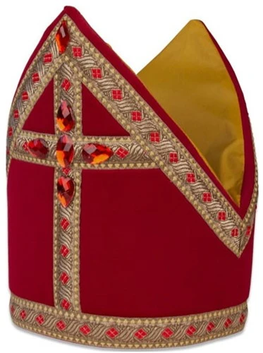 Overig Polyesterfluweel Kokermijter Sinterklaas