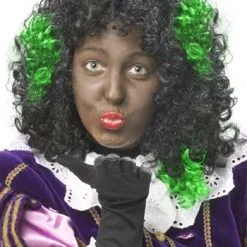 Overig Zwarte Piet Haar Extension Groen