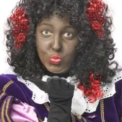 Overig Zwarte Piet Haar Extension Rood